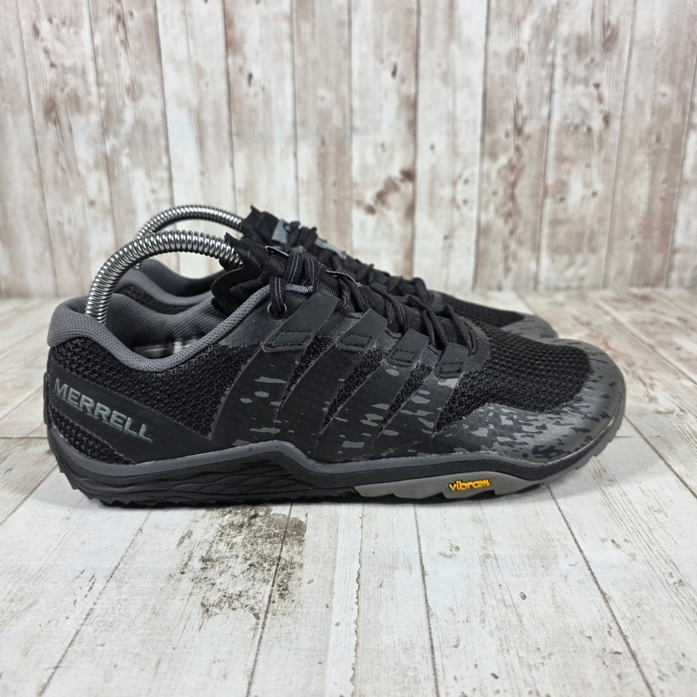Merrell Bare Access Flex Womens 8.5 Black Grey Trail Running Shoes J52850 Vibram